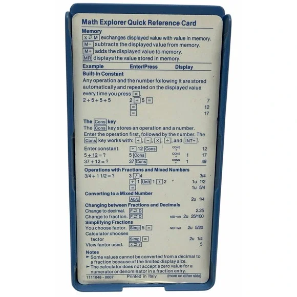 Texas Instruments Math Explorer Calculator - Used - Tested - Picture 4 of 6